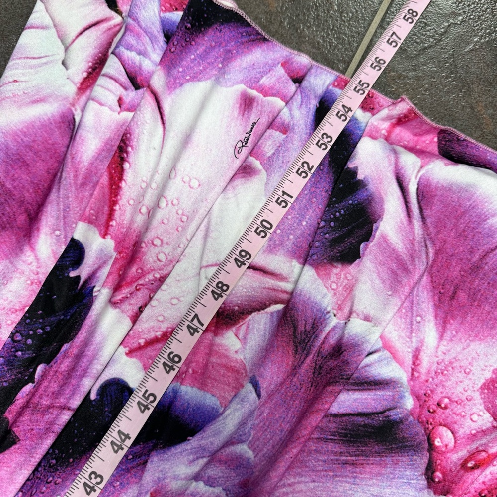 Roberto Cavalli Pink Purple Floral Maxi Dress - Picture 11 of 12
